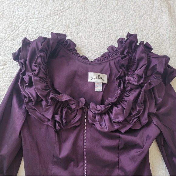 Joseph Ribkoff Ruffle Blouse - Picture 2 of 6